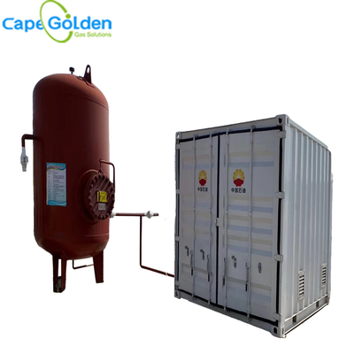 bewegliche Tankstelle-bewegliche containerisierte Art beweglicher Sauerstoff-Kraftwerke des Sauerstoff-5nm3/h-200nm3/h