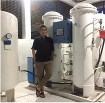 Sauerstoff-Generator-Kohlenstoffstahl 440v containerisierter industrieller Psa