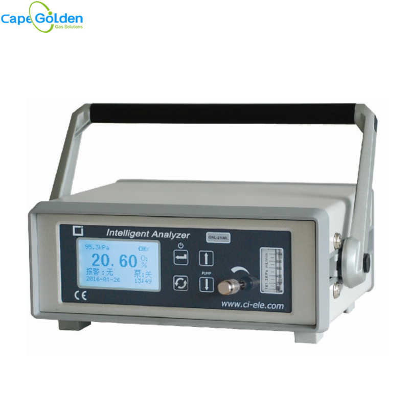 GNL-2100L tragbarer Sauerstoff-Gas-Reinheits-Analysator 150ml/Min 80%RH