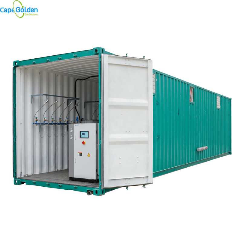 93% 95% mobiler containerisierter Sauerstoff-Generator 200Bar der Sauerstoff-Anlagen10cbm/hr